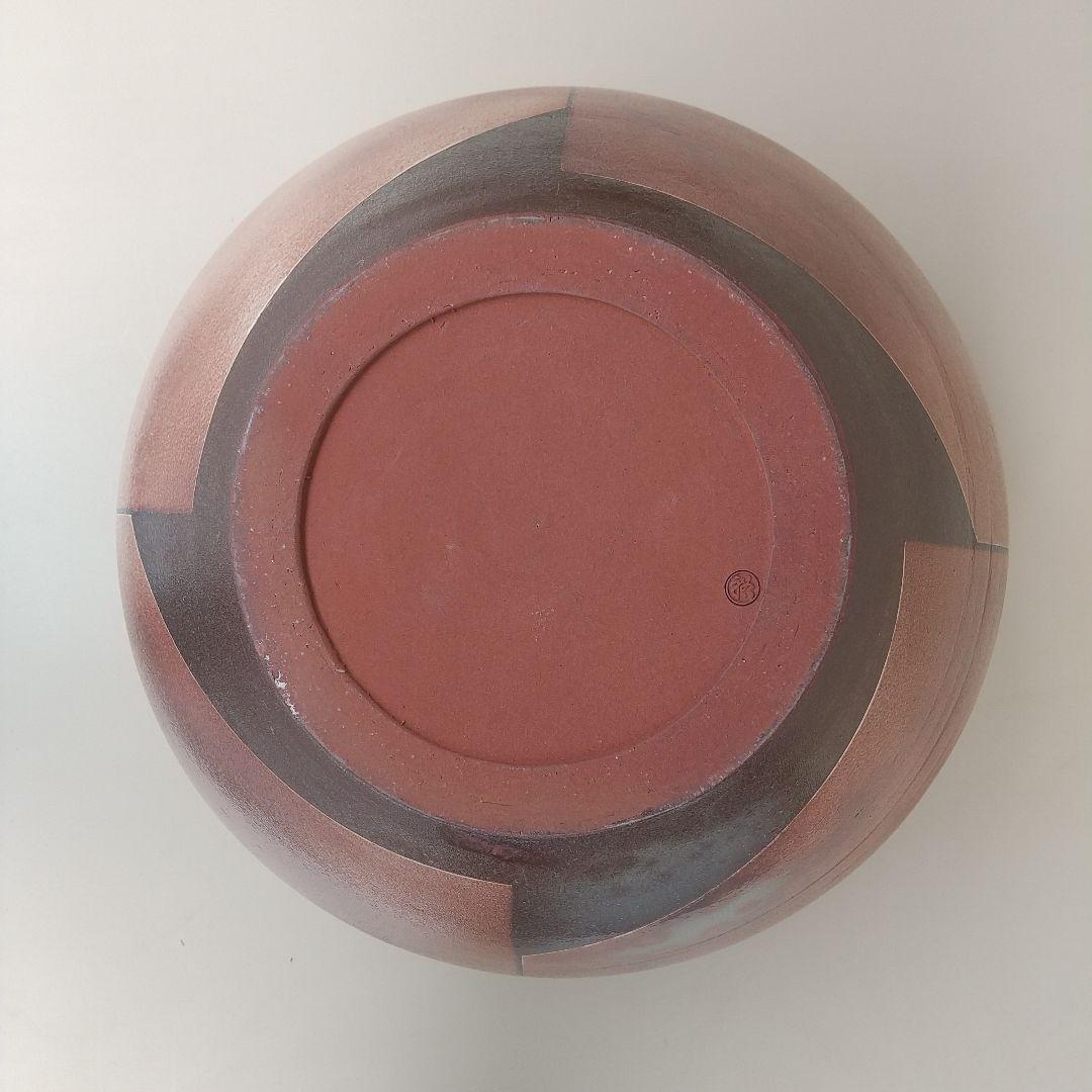 萩焼　浦　裕　彩色壺　長期保管品　高さ約33.5センチ