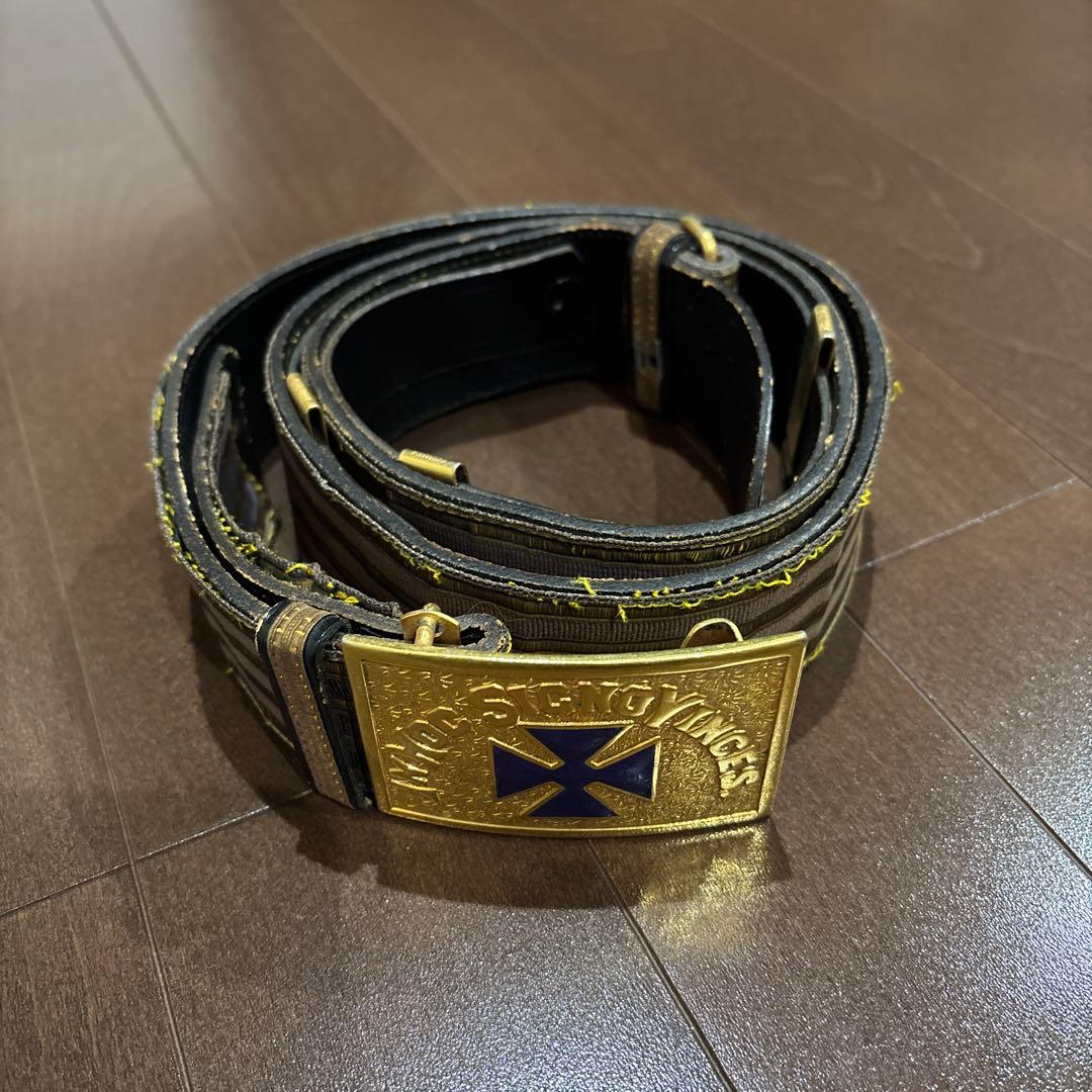 ビンテージ　フリーメイソン　聖十字騎士団　ソードチェーンベルト