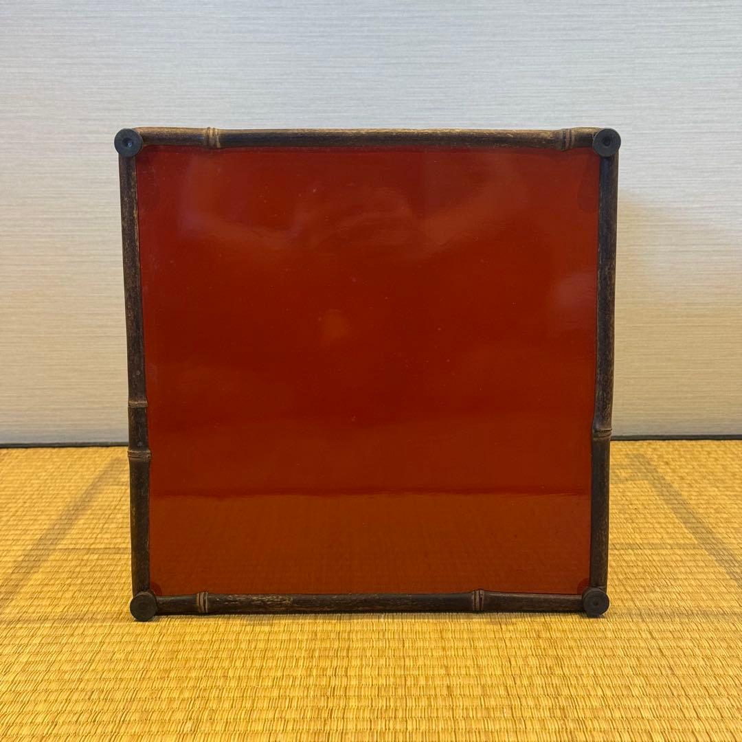 君子棚 斑竹 天然竹 水指棚 茶棚 紙箱 美品 茶道具