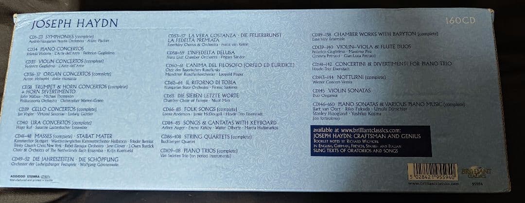 HAYDN EDITION ハイドン エディション 160CD