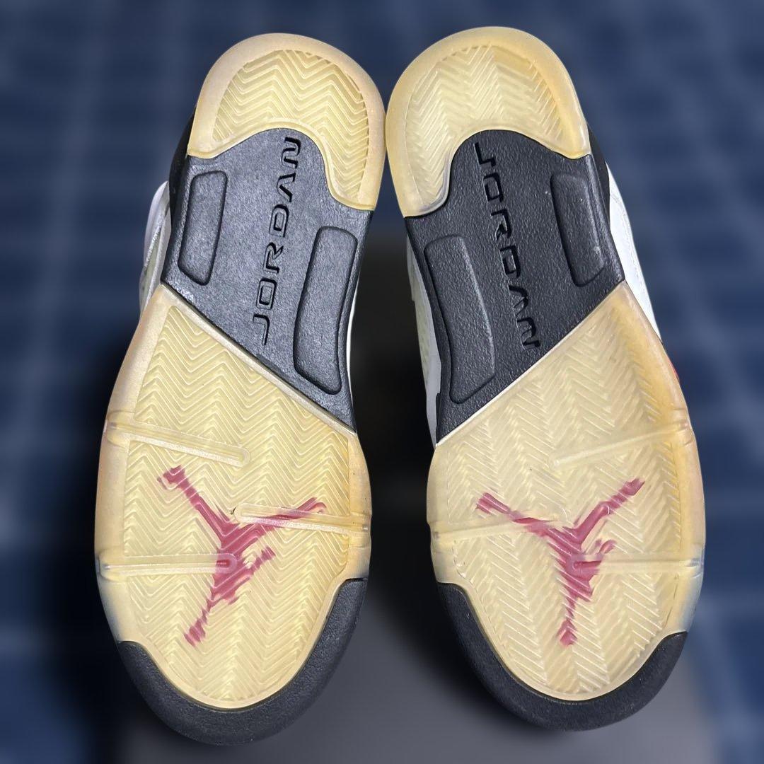 Nike Air Jordan 5 ホワイト/レッド 新品タグ付き　23cm