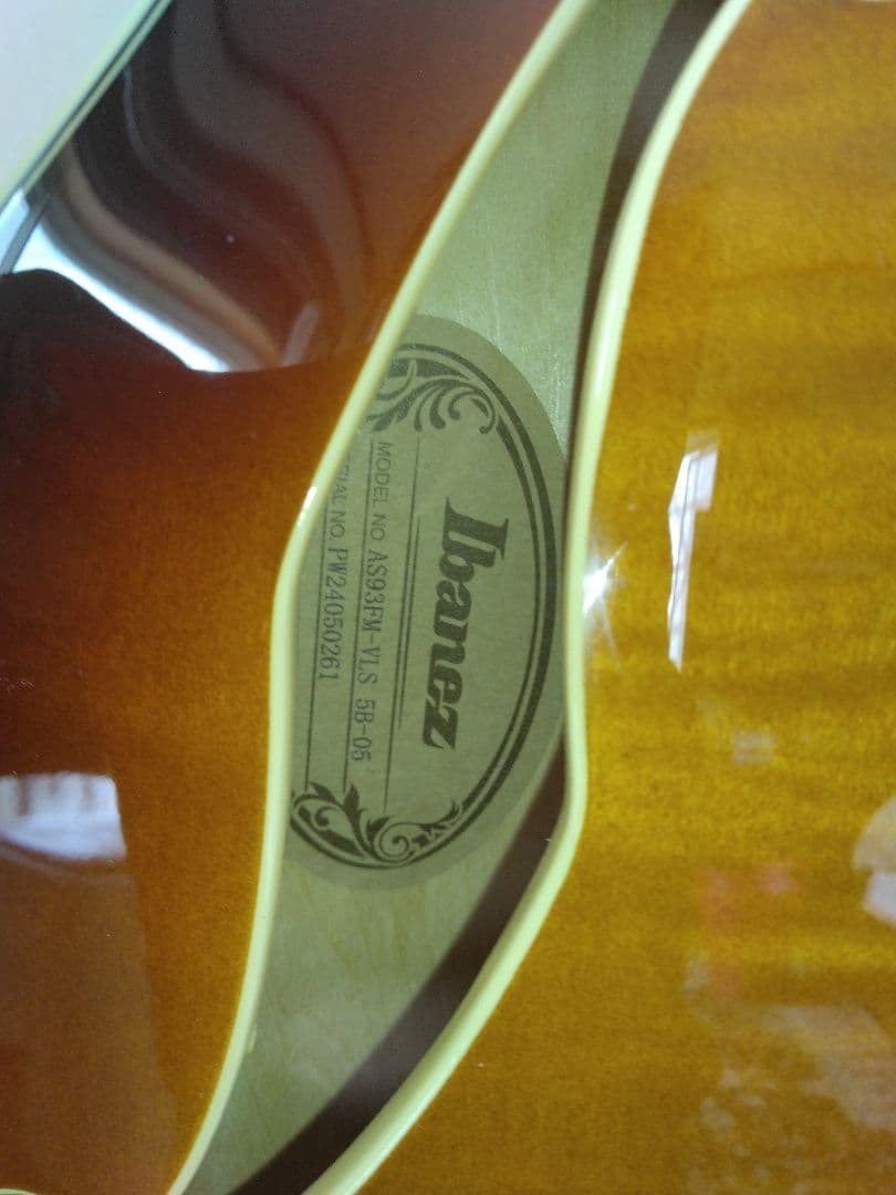 米*栖様 アイバニーズセミアコースティック ギター AS93FMーVSL 5Bー