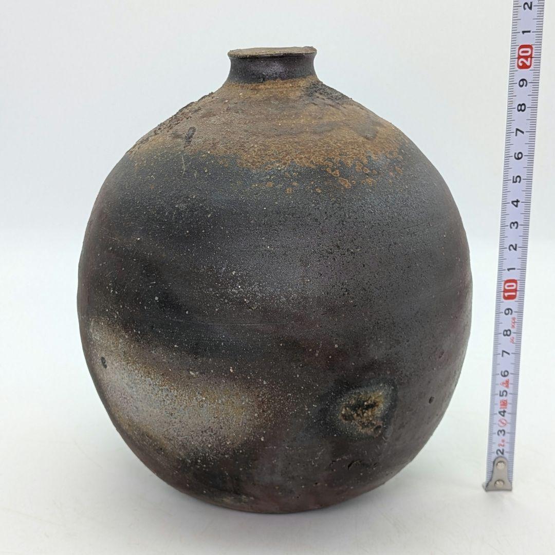 人間国宝 藤原雄 備前焼 一輪花生 用心箱 花入 花瓶 花器 フラワーベース 壺