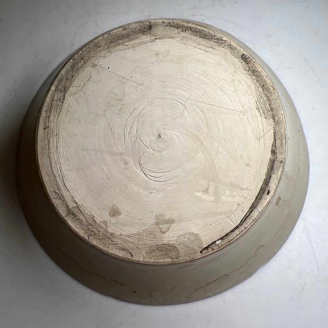 中国宋時代　白磁輪花鉢　口径13.7㎝　東Y8-0123☆2Fタサチ