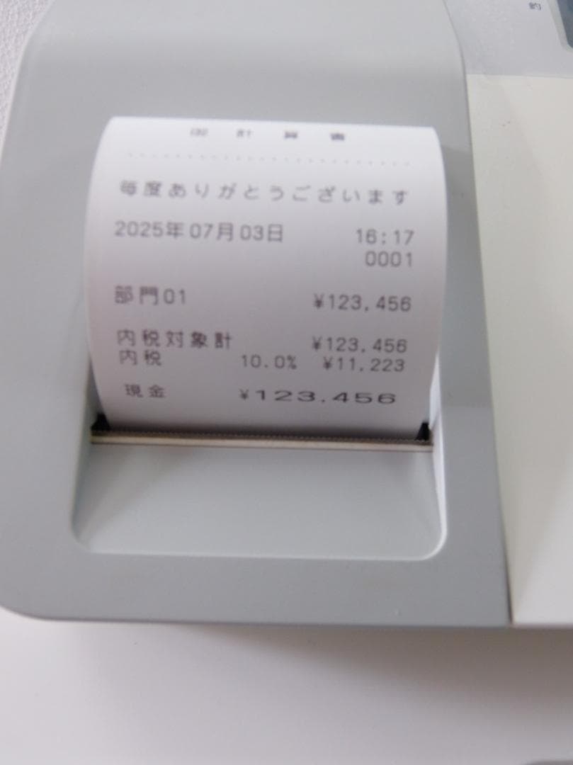 CASIO SE-G1 ホワイト 2019年製 レジスター 250703