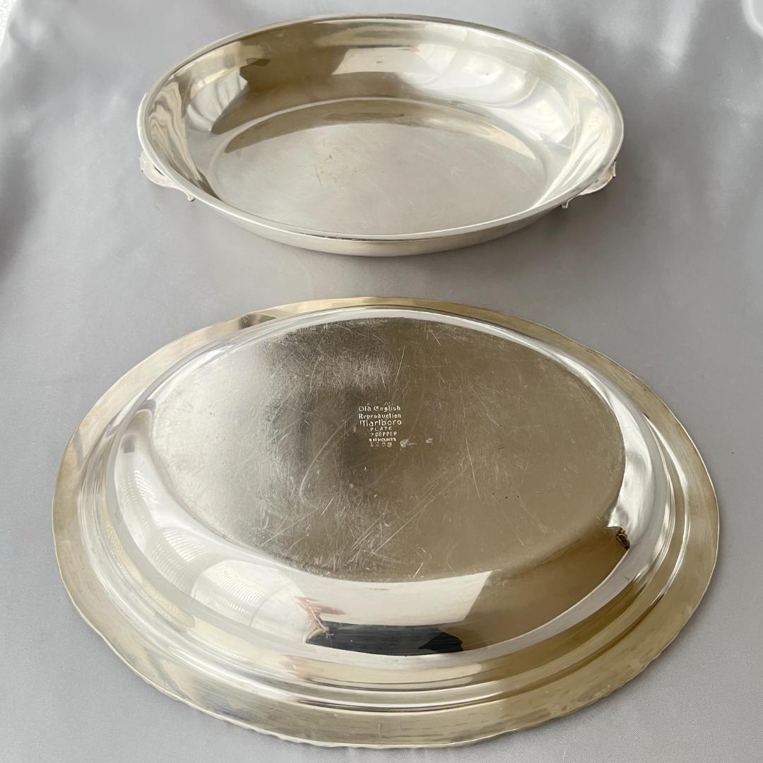 【Marlboro】 レリーフのアントルメサーバー 【シルバープレート】