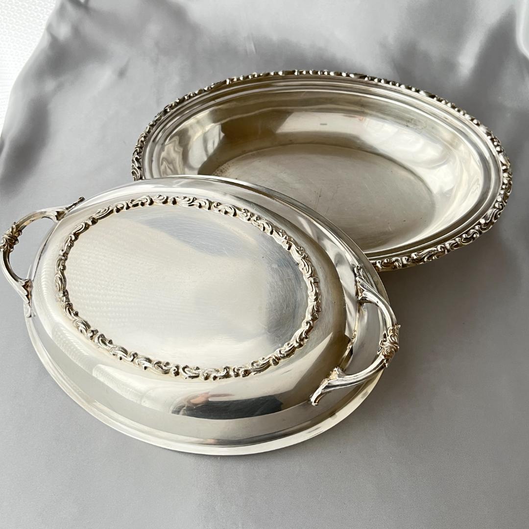 【Marlboro】 レリーフのアントルメサーバー 【シルバープレート】