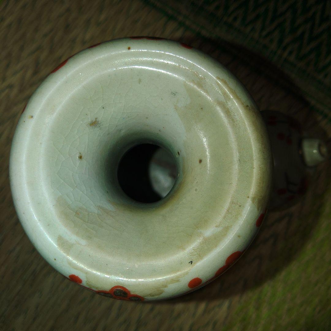 草花文ケンディ水注　アンティーク