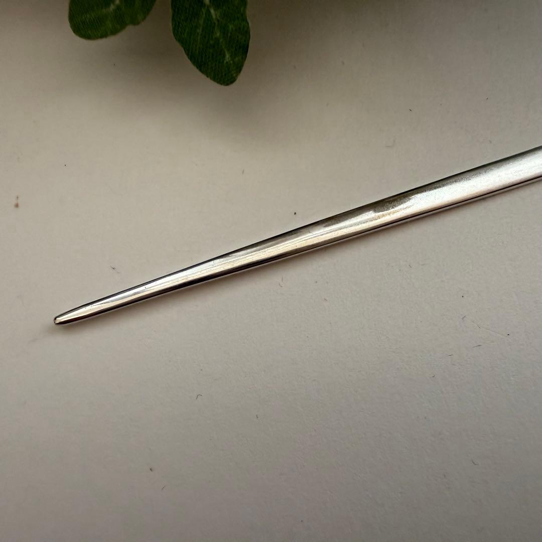 専用　5本まとめ銀製鶴紋　菓子切り　楊枝　美品　約5.7g