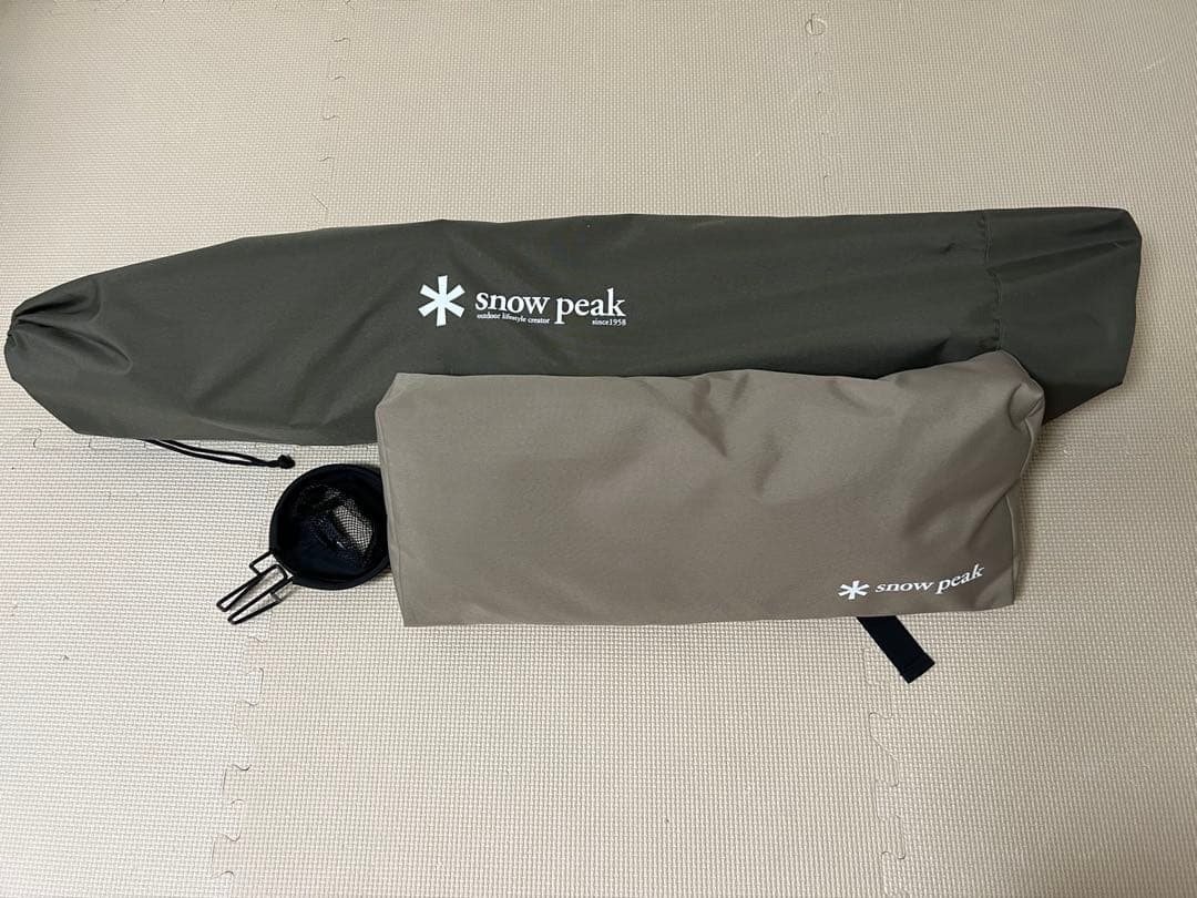 スノーピーク　ローチェア30 カーキ3点セット