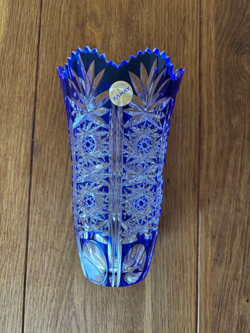 新品KAMAY カメイガラス ガラス花瓶フラワーベース