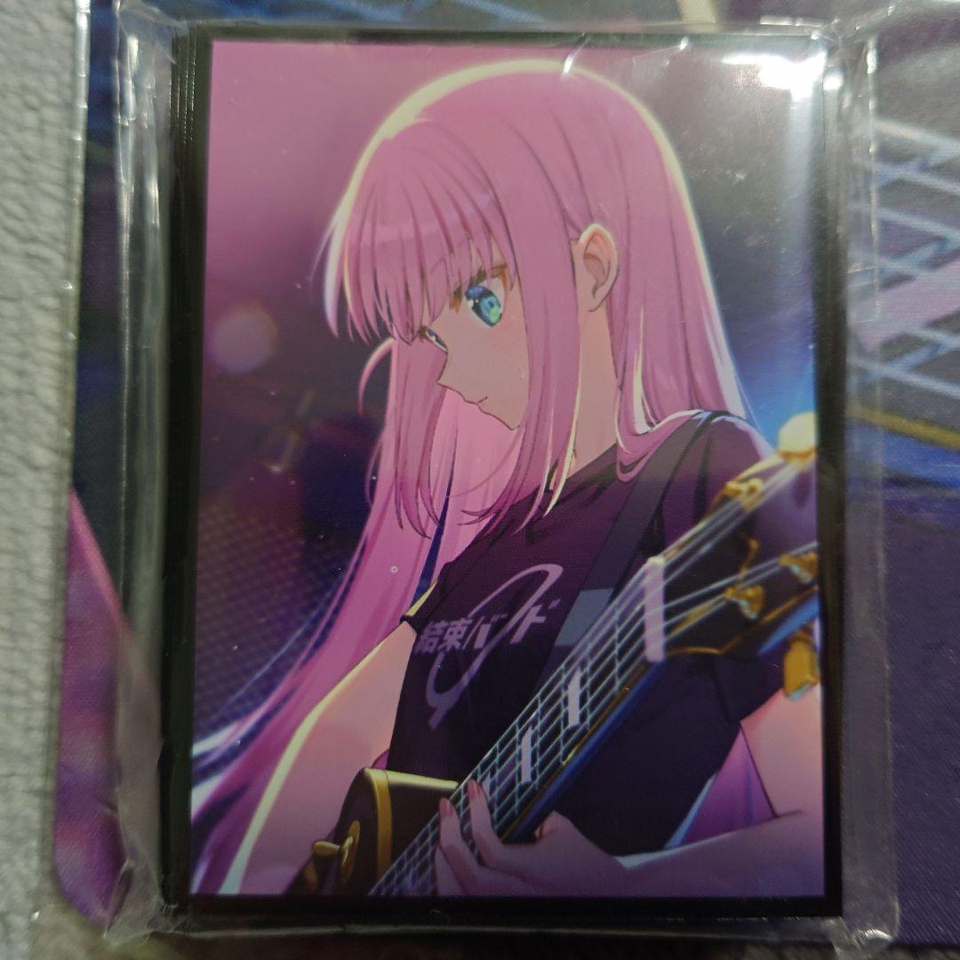 α1 ぼっち・ざ・ろっく 黒Tシャツ&ギター 後藤ひとり スリーブ&プレイマット