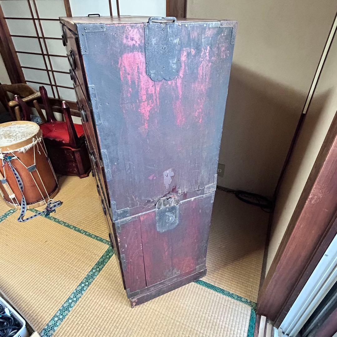 時代箪笥 和箪笥 5段チェスト 古民家 幅115cm