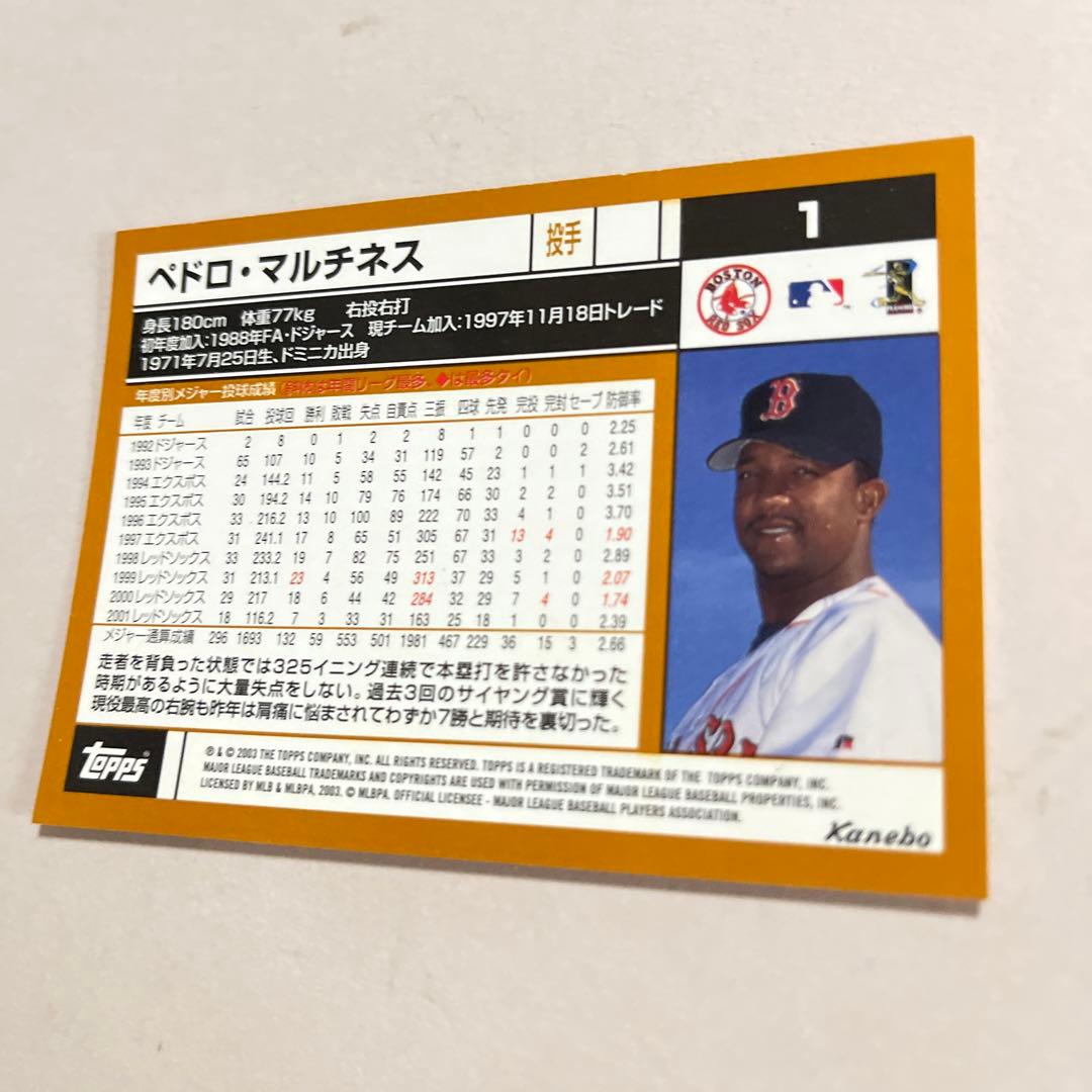 466 大リーグカード　ペドロ.マルチネス