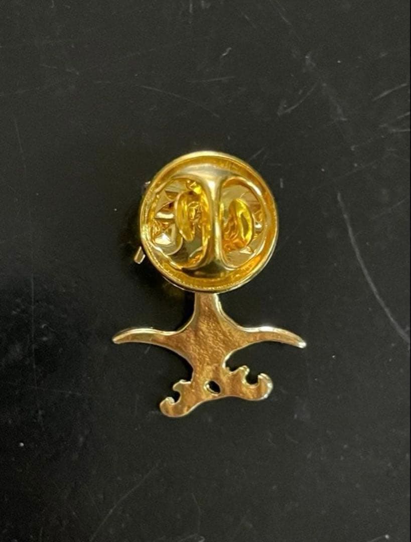 【激レア】サウジアラビア　立体　国章ピンバッチ　大阪・関西万博