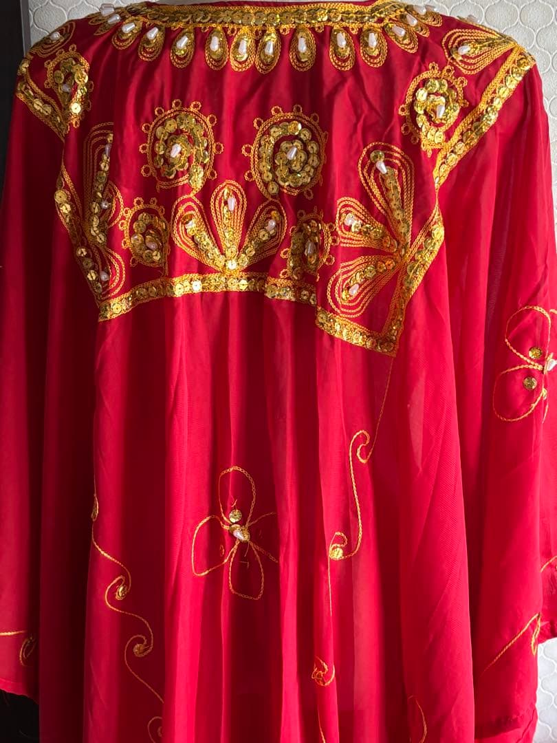 ベリーダンス　赤　ハリージ