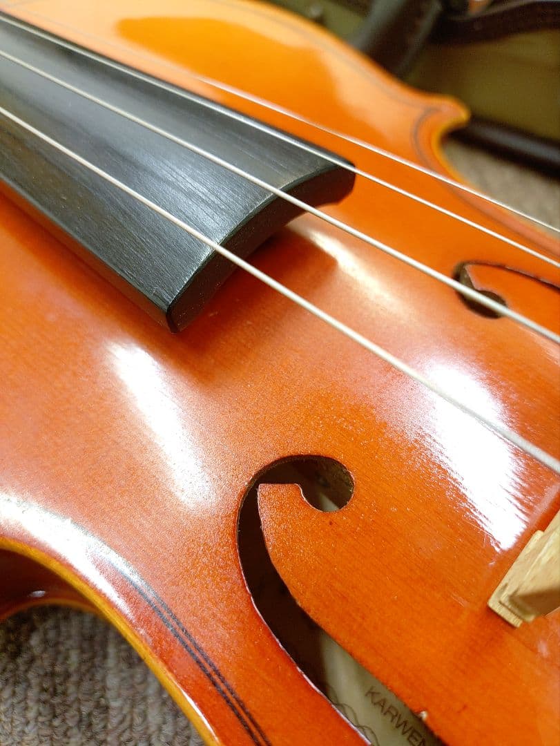 GEWA 3/4バイオリン本体＋スズキ弓＋軽量ケース＋KUN肩当セット