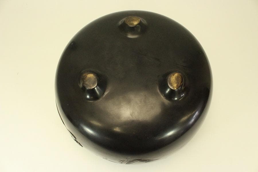 茶道具 鳳凰 風炉 揃 釜師 政光 共箱(AZ998)