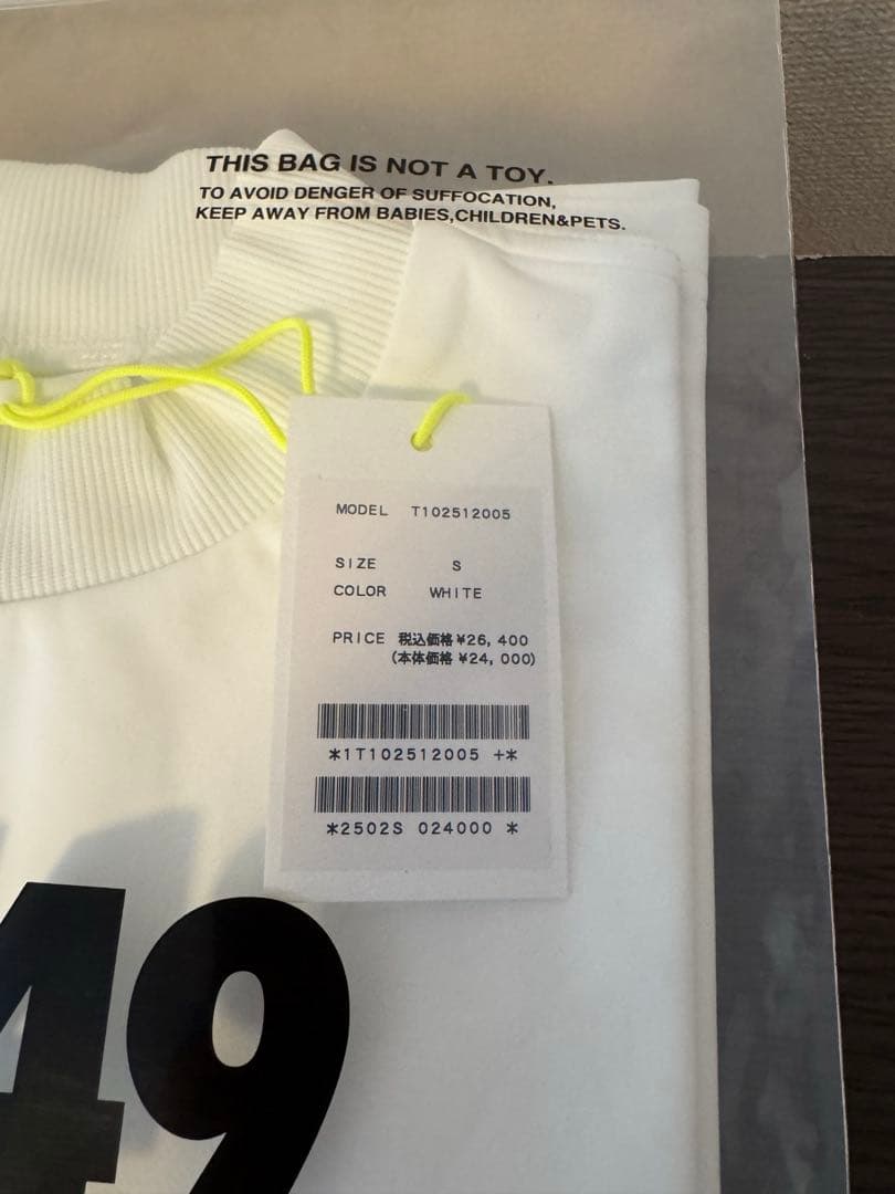 TFW49×5525 ホワイト Tシャツ Sサイズ 新品未使用