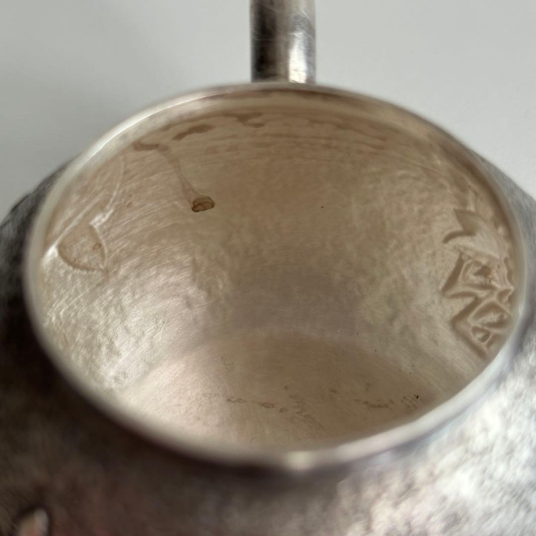 M*a様 銀製 茶器 茶道具 急須 足銀999 牡丹 金属工芸