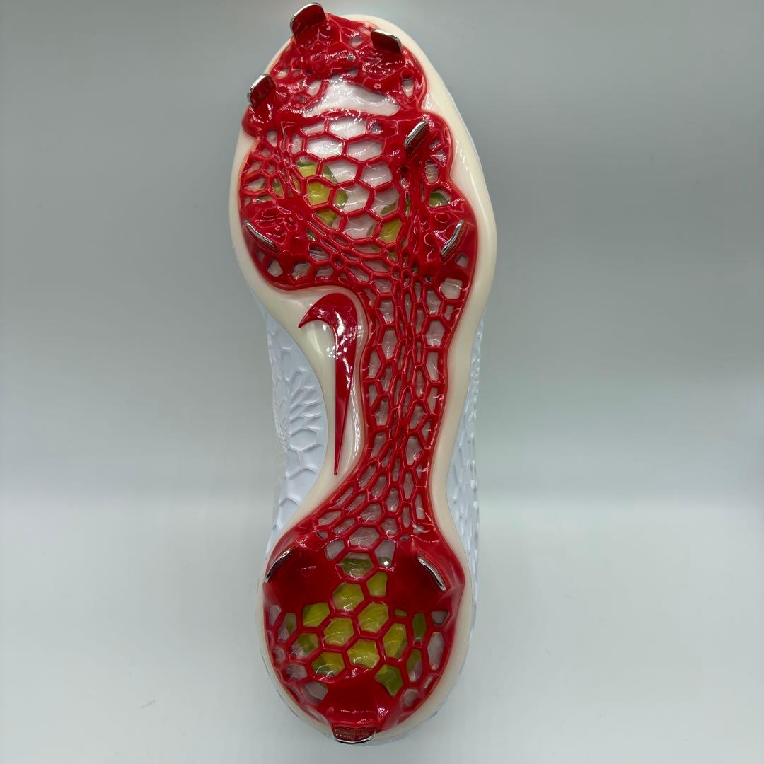 NIKE 野球 スパイク ホワイト レッド 白 赤 28.5㎝ ミドルカット