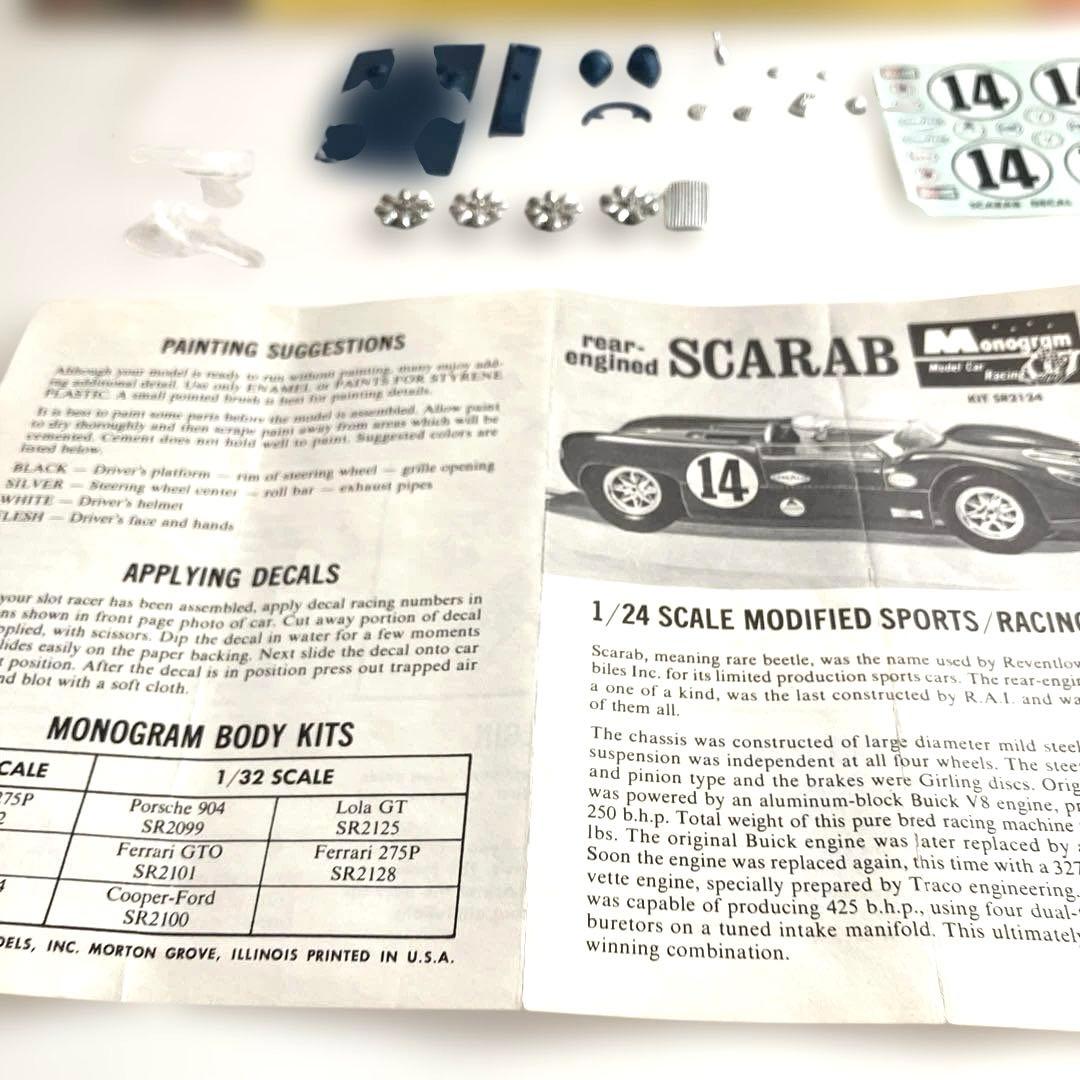 Monogram 1/24 SCARAB スロットカー ボディーキット