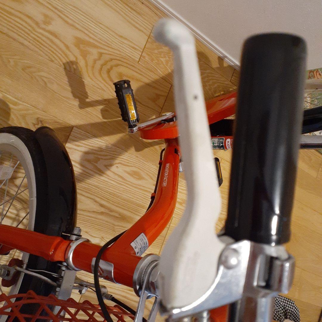 アサヒ子供用自転車 　赤　補助輪.補助バー.バスケット付き　18インチ