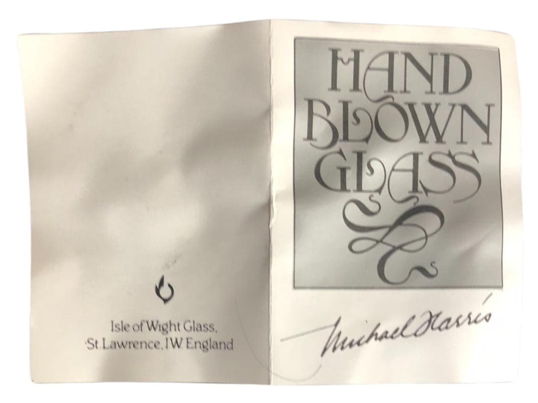 アイル・オブ・ワイトグラス Vintage 金彩吹き パフューム ボトル