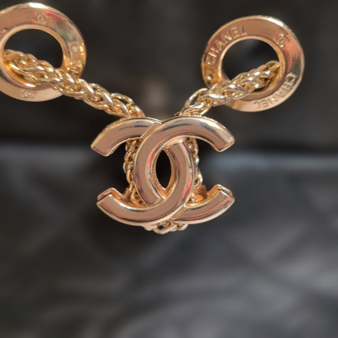 #CHANEL ブラックレザー ハンドバッグ　ノベルティ正規品ノベルティシール有