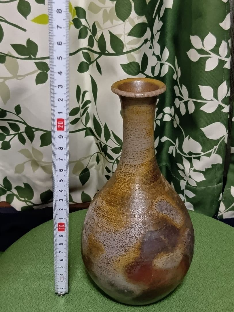 備前焼 老舗窯元(桃蹊堂) 代 17代陶芸家 木村 桃山 作 花瓶