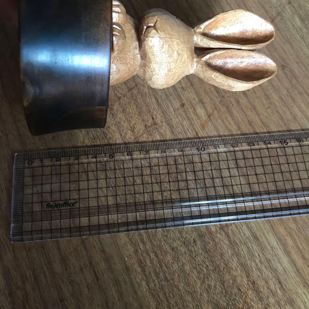 ウサギの木彫り　和歌山　龍神村