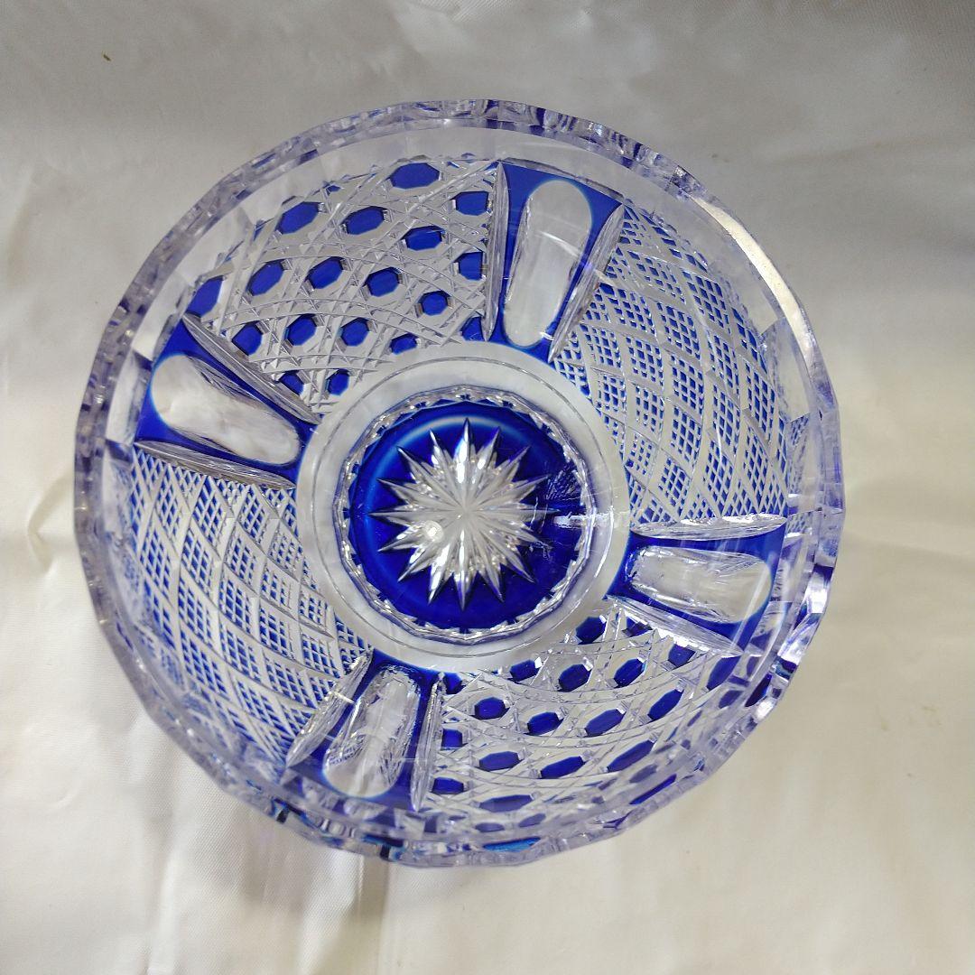 青被せ ぐい呑み 八角籠目と魚子紋