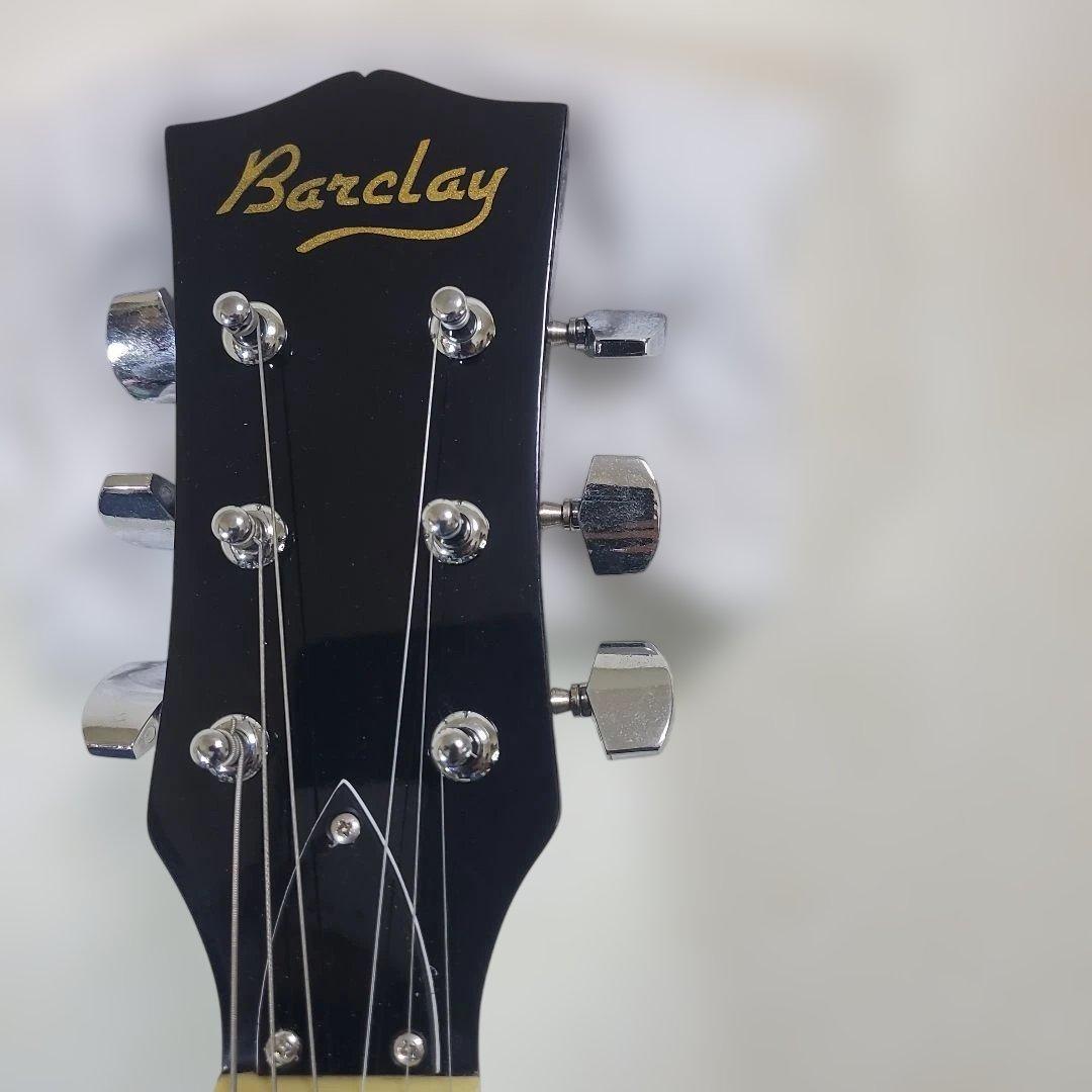 h443☆美品☆Barclay☆アンプ内蔵☆エレキギター☆ミニ☆カバー付き