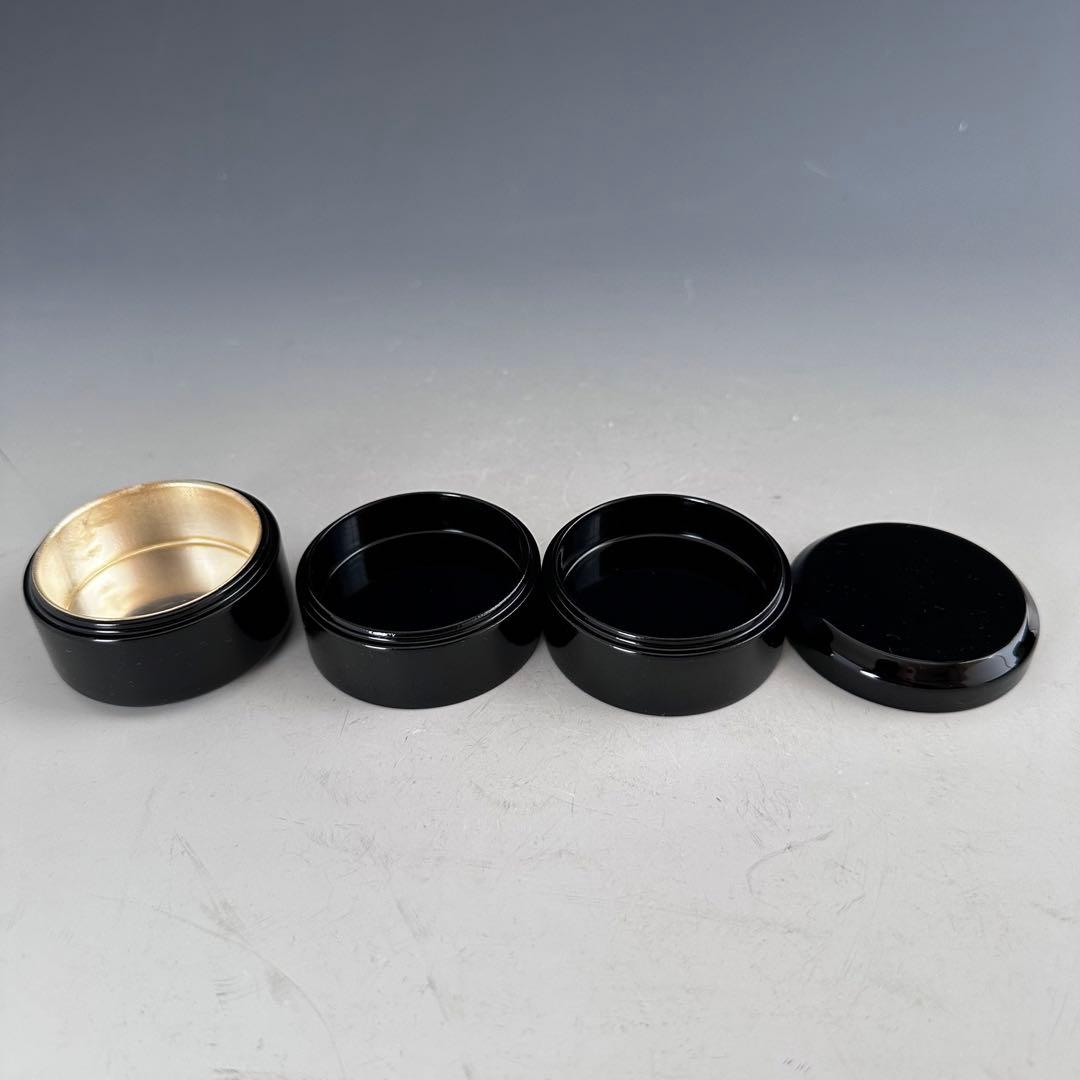 茶道具　黒真塗　香盆セット　香盆　貫入聞香炉　重香合　香道具セット　七事式　稽古