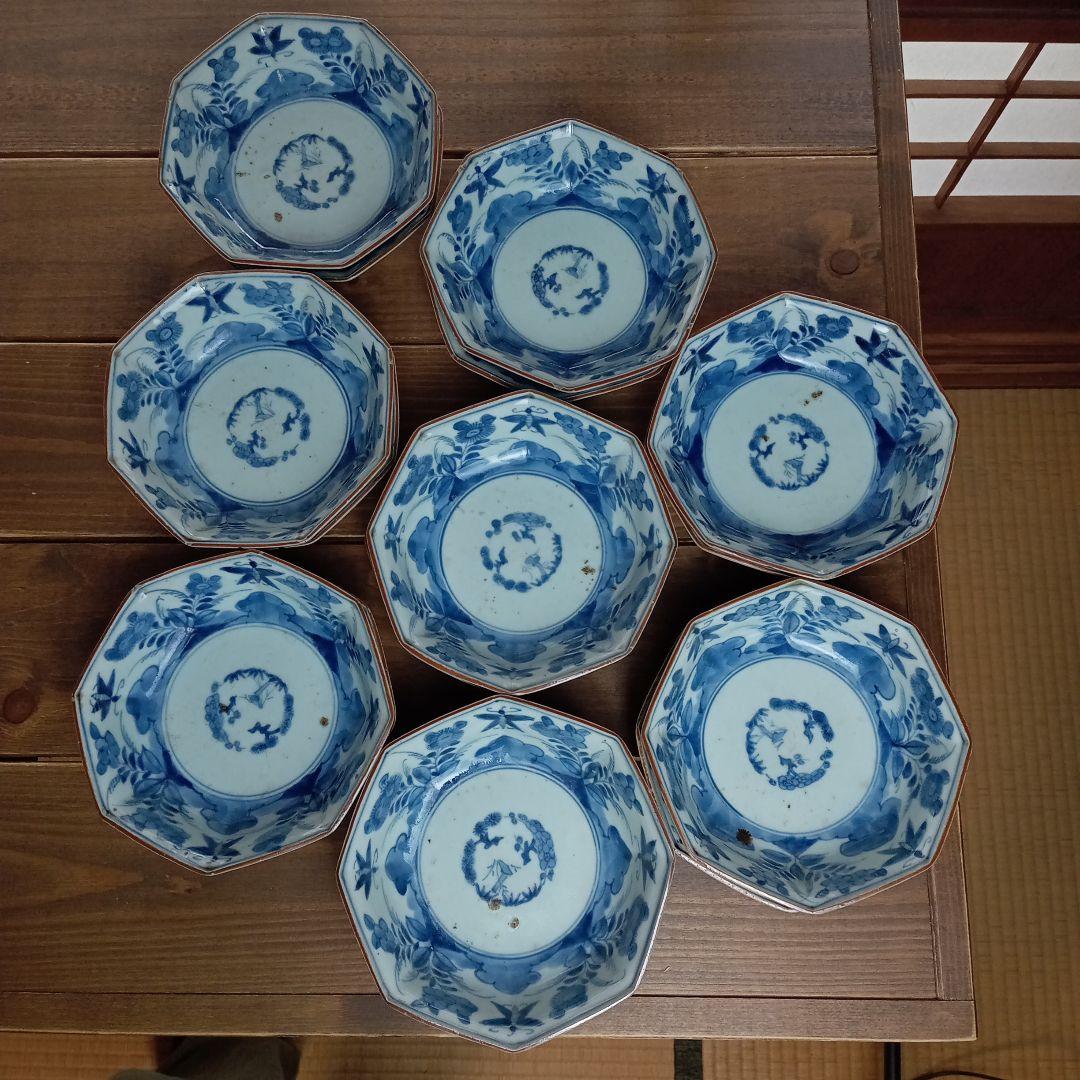 明治伊万里　真酢皿18枚　E−666