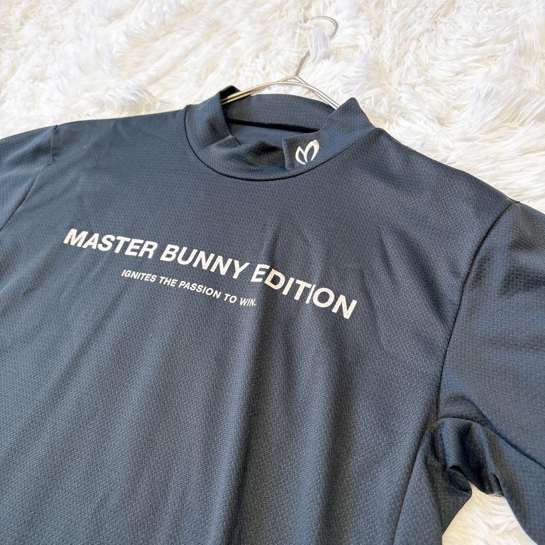 【新品】マスターバニーエディション 半袖 ハイネックシャツ メッシュ 黒 ロゴ