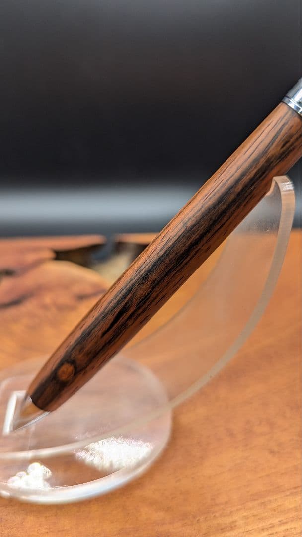 602極上　ハカランダ　ブラジリアンローズウッド　木軸シャーペン　ボールペン