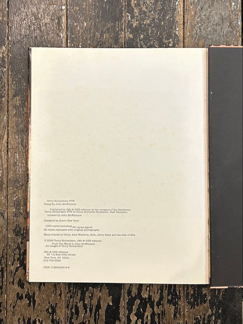 FTW by Terry Richardson ＊1000部限定