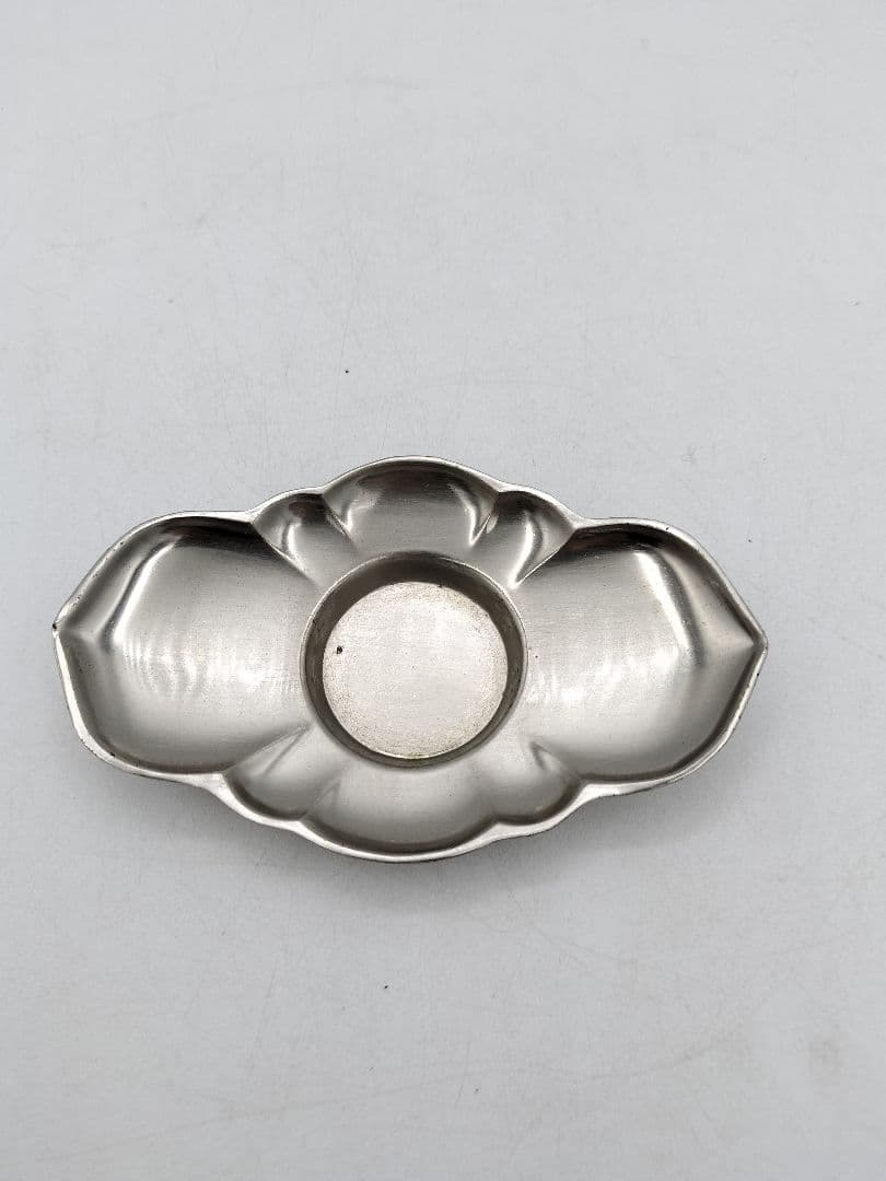 c809 煎茶 茶托 剣木瓜型 五客　乾茂號造印あり　茶道具 古物