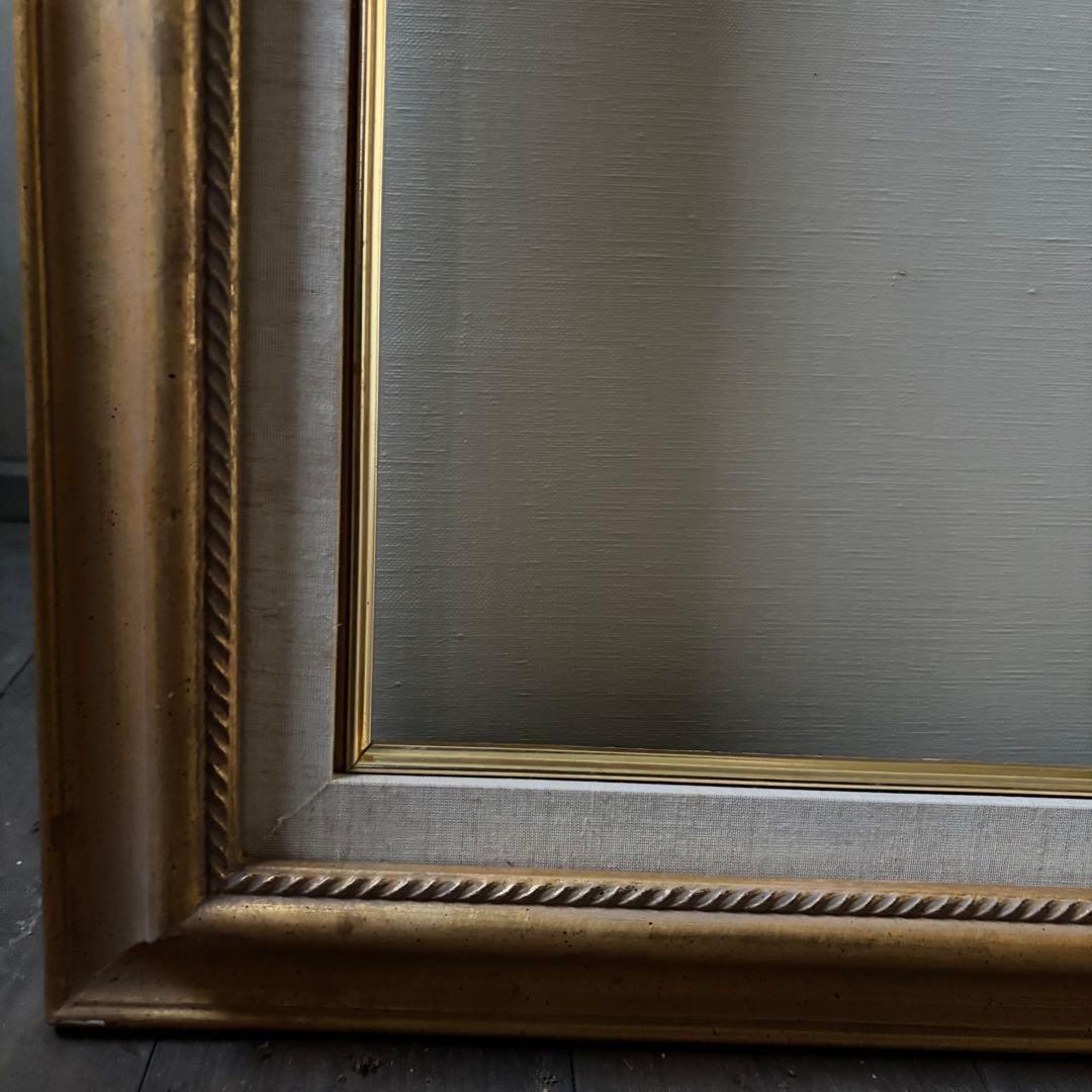 F 100 油絵用額縁　油彩額　アンティークフレーム　ゴールド