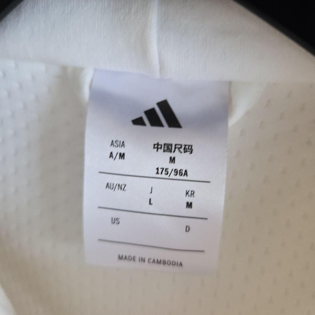 adidas　パーカーセットアップ Lサイズ　ホワイト/ブラック