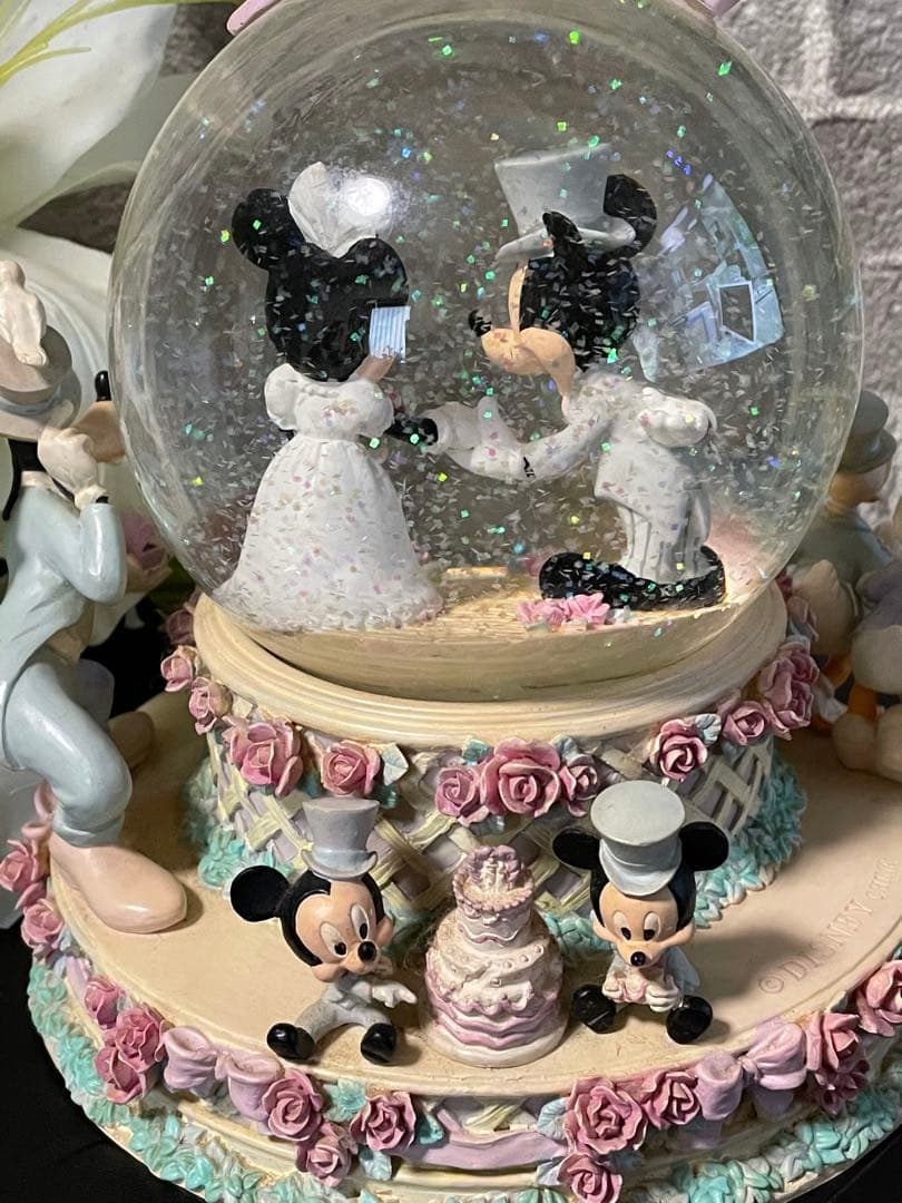 最終お値下げ　ミッキー＆ミニーWedding ドーム　オルゴール