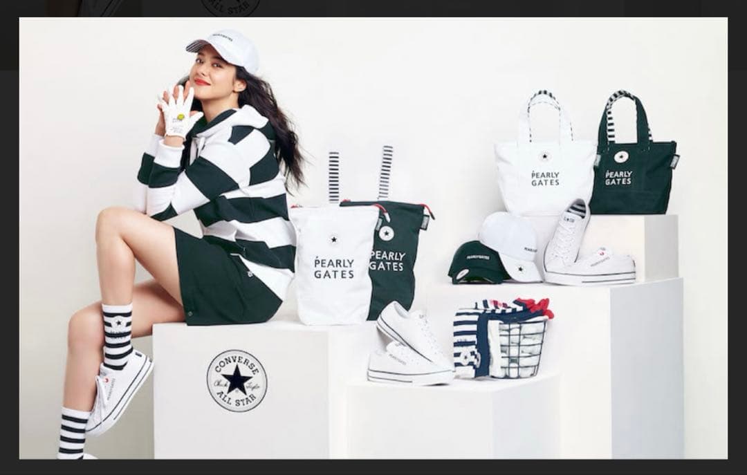 【レディース】パーリーゲイツ × コンバース 24.0