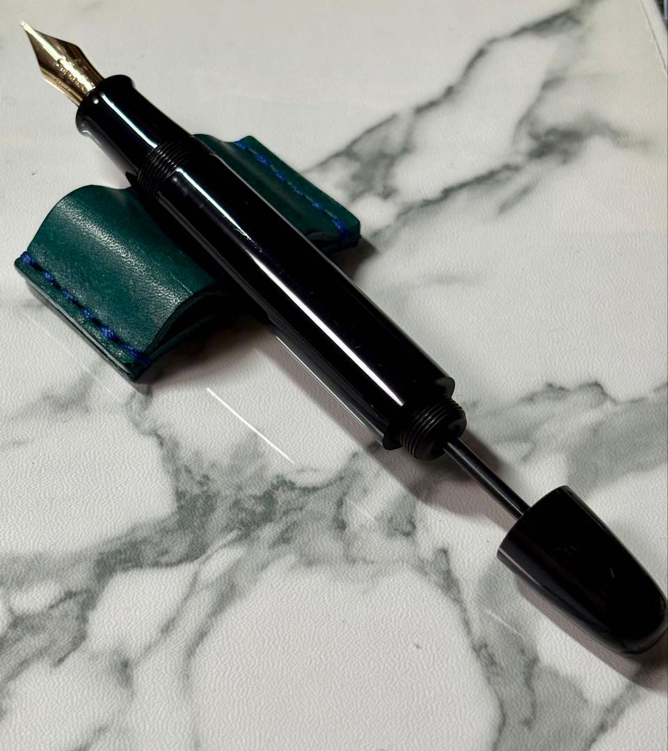 酒井栄助　手造り万年筆　14k