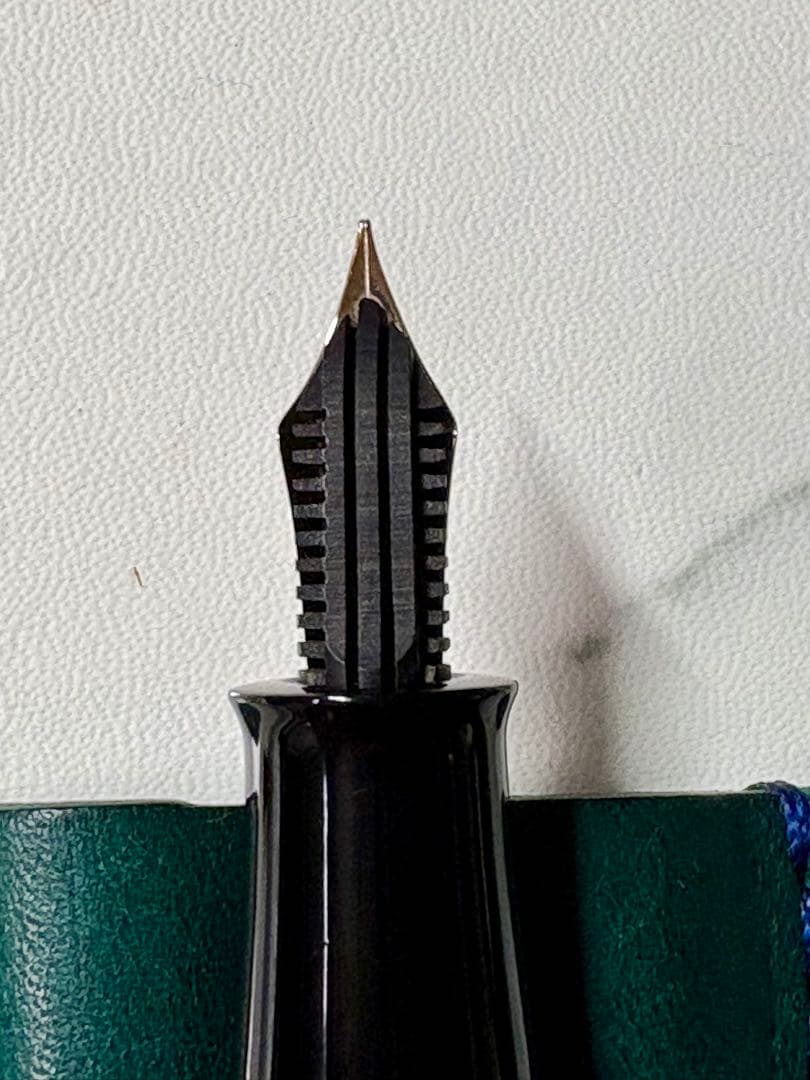 酒井栄助　手造り万年筆　14k