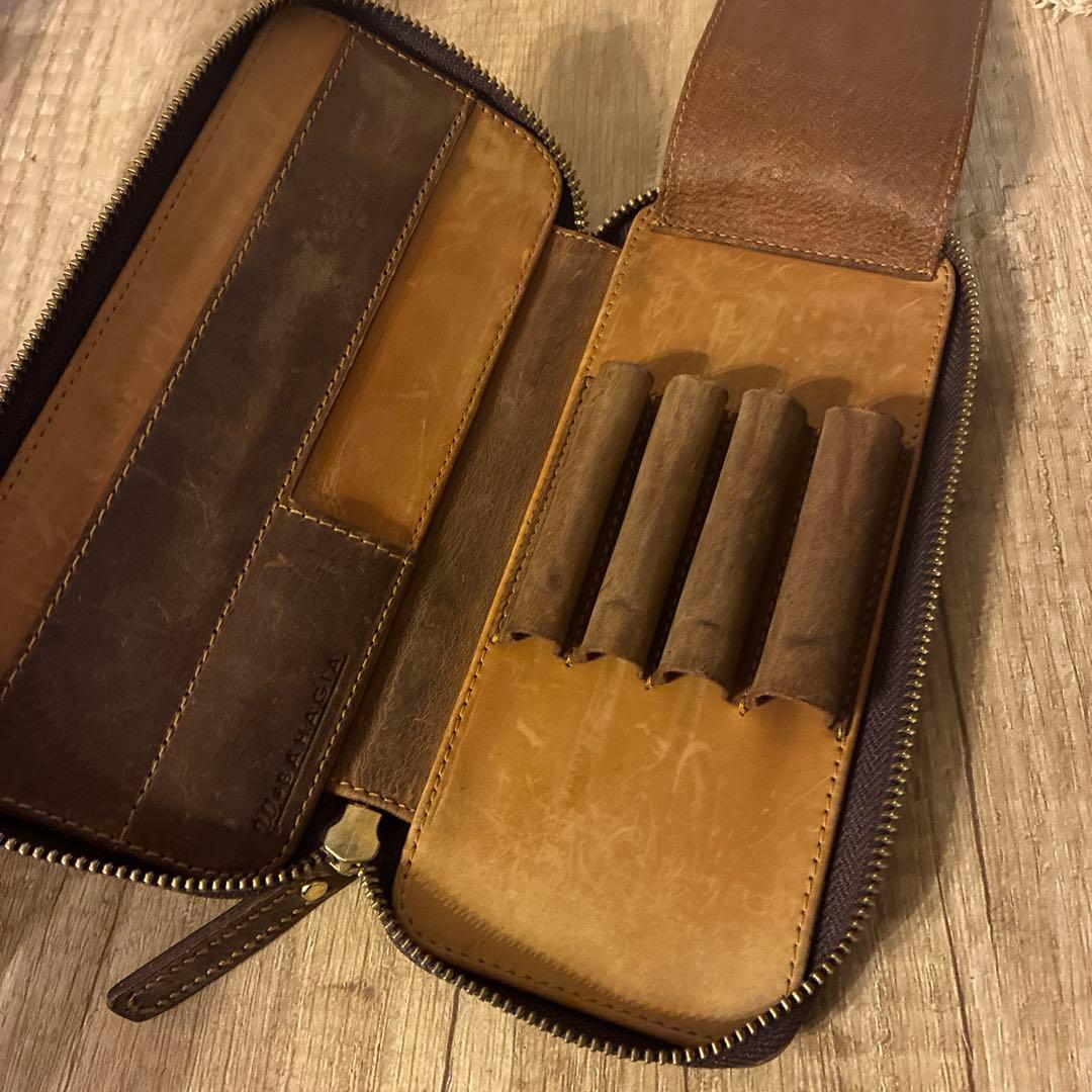 【w/oU】値下げ可 バハギアラウンドジップペンケース