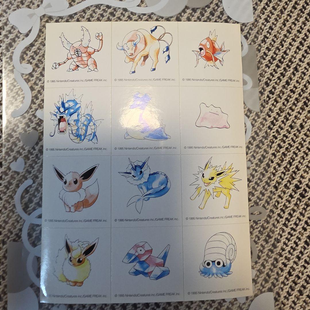 【赤緑初期絵柄！】ポケモンシールセット　1990年代