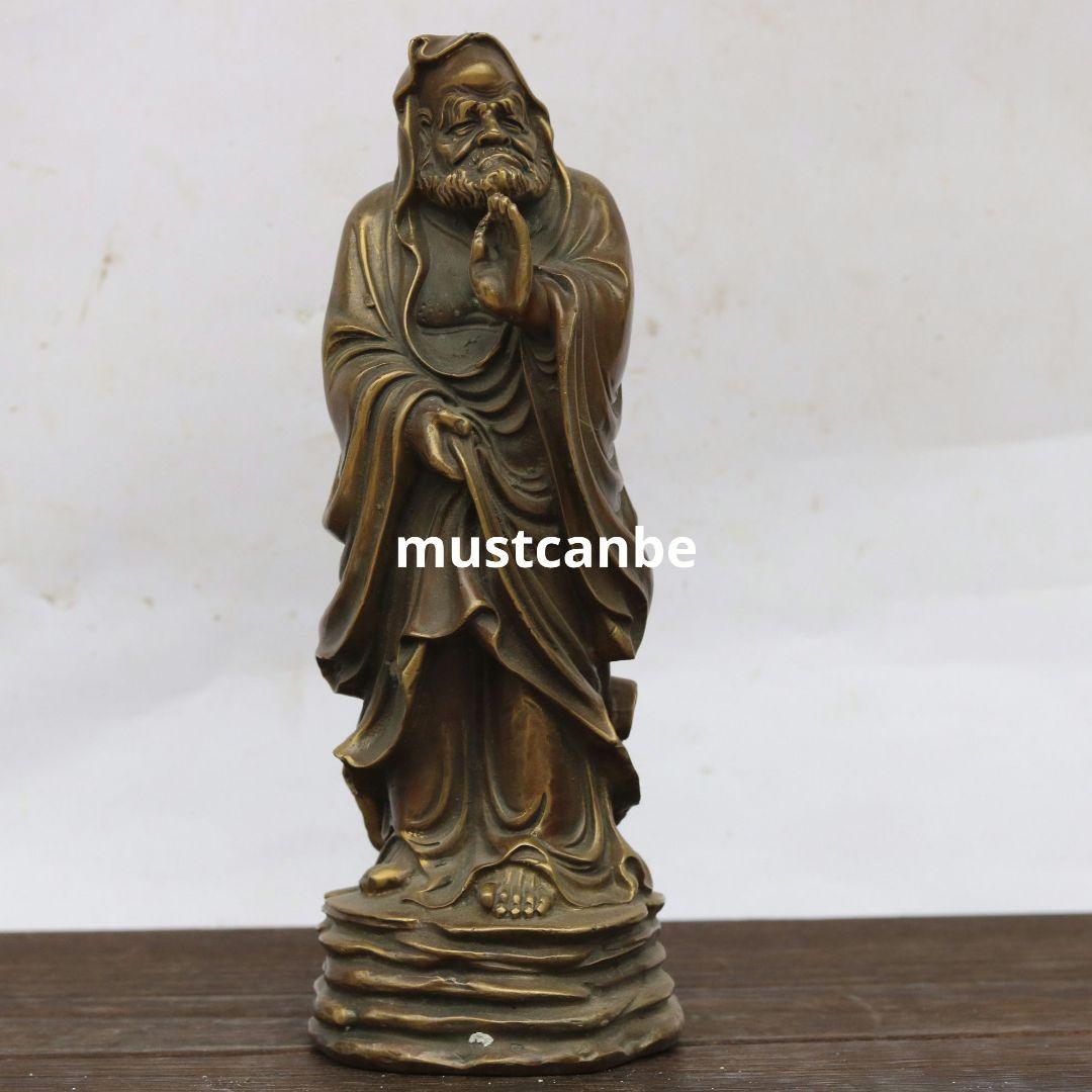 銅製 仏像 達磨祖師駅像 鎮宅辟邪 開運風水 招財 置物 工芸品 装飾品