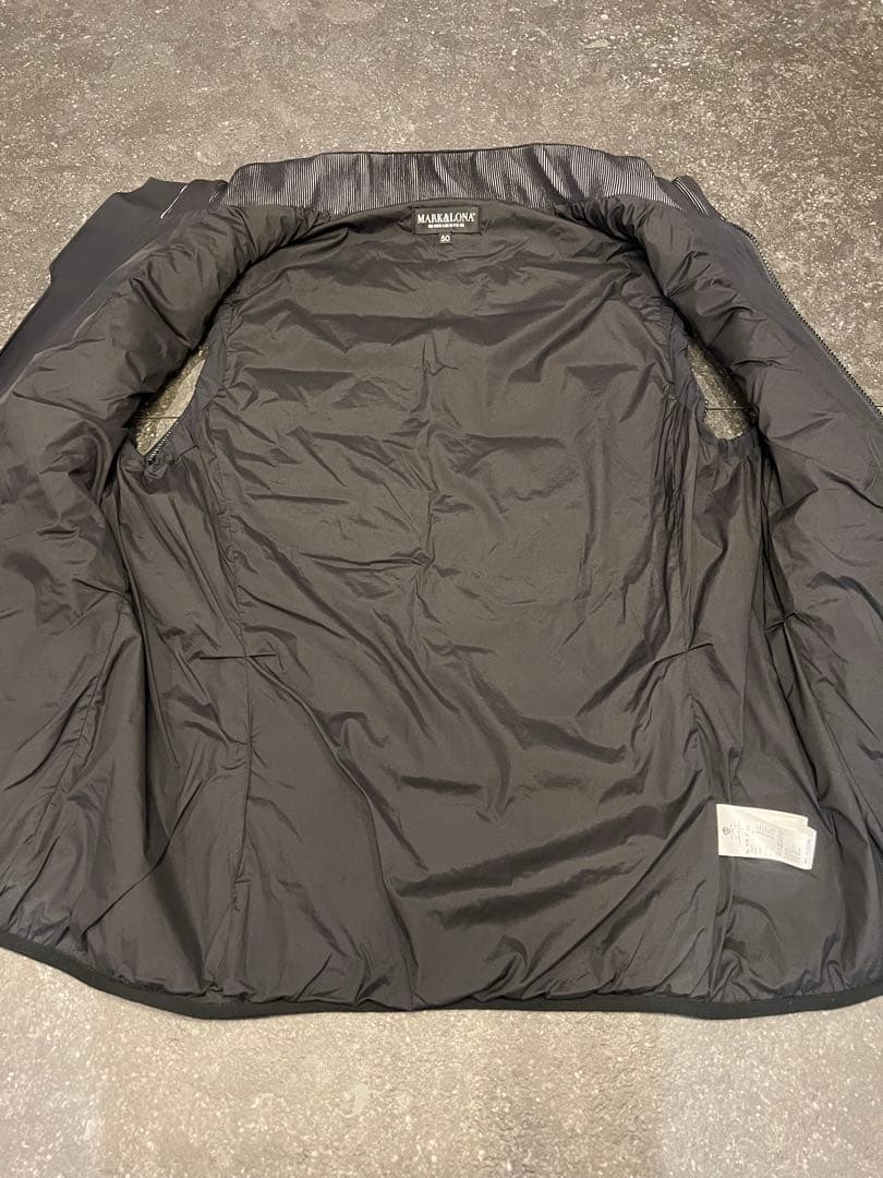 MARK&LONA キルティングベスト ブラック　サイズ50