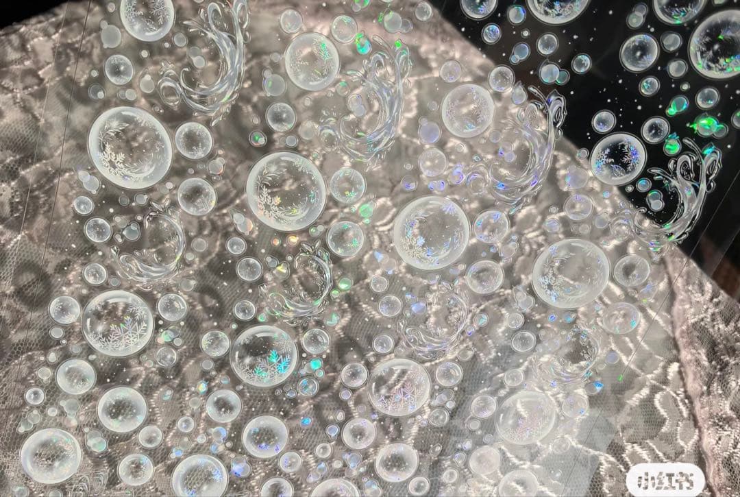 海外マスキングテープ巻売り 雨雪靄靄・藍 しゃぼん玉 人物マスキングテープ